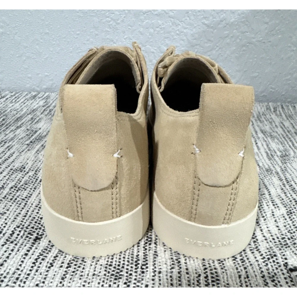 Everlane Desert Shoe Beige Suede Lace Shoes Low Top Loafers Mens 11.5 Minimalist